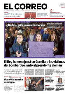 «¡BASTA!», GRITA UNA MAREA MORADA