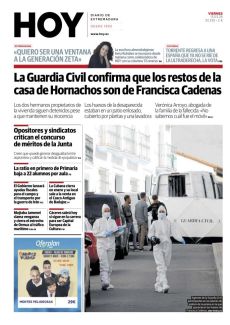 LA GUARDIA CIVIL CONFIRMA QUE LOS RESTOS DE LA CASA DE HORNACHOS SON DE FRANCISCA CADENAS