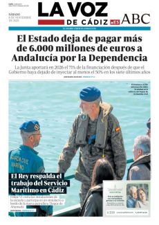 EL REY RESPALDA EL TRABAJO DEL SERVICIO MARÍTIMO EN CÁDIZ
