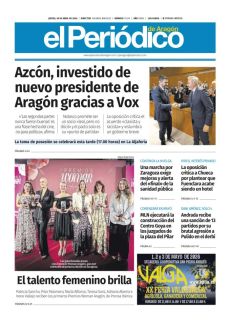 AZCÓN, INVESTIDO DE NUEVO PRESIDENTE DE ARAGÓN GRACIAS A VOX