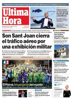 SON SANT JOAN CIERRA EL TRÁFICO AÉREO POR UNA EXHIBICIÓN MILITAR