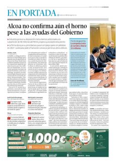 ALCOA NO CONFIRMA AÚN EL HORNO PESE A LAS AYUDAS DEL GOBIERNO