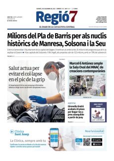 MILIONS DEL PLA DE BARRIS PER ALS NUCLIS HISTÒRICS DE MANRESA, SOLSONA I LA SEU