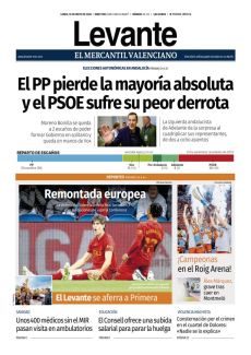 EL PP PIERDE LA MAYORÍA ABSOLUTA Y EL PSOE SUFRE SU PEOR DERROTA